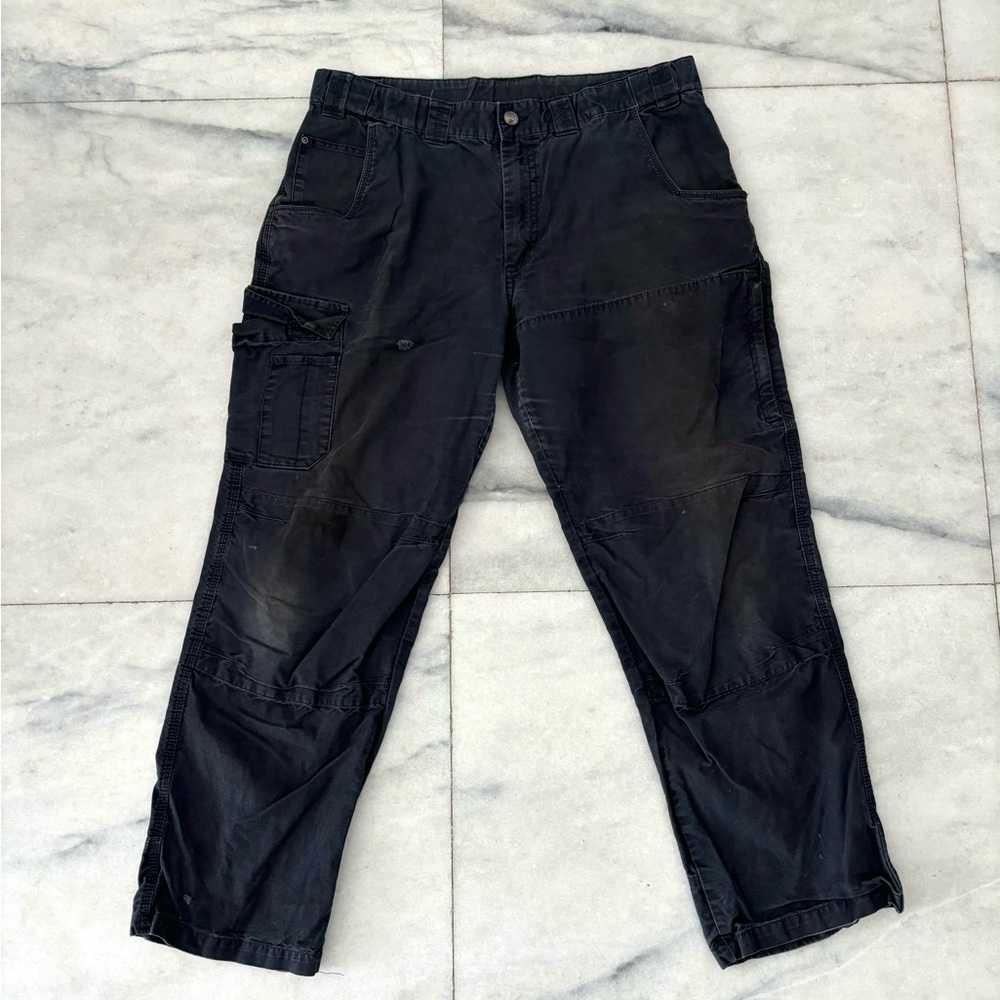 VTG Cargo Pants Navy Blue Cotton Distressed Men’s 38x32 Utility Gorpcore Hunting
